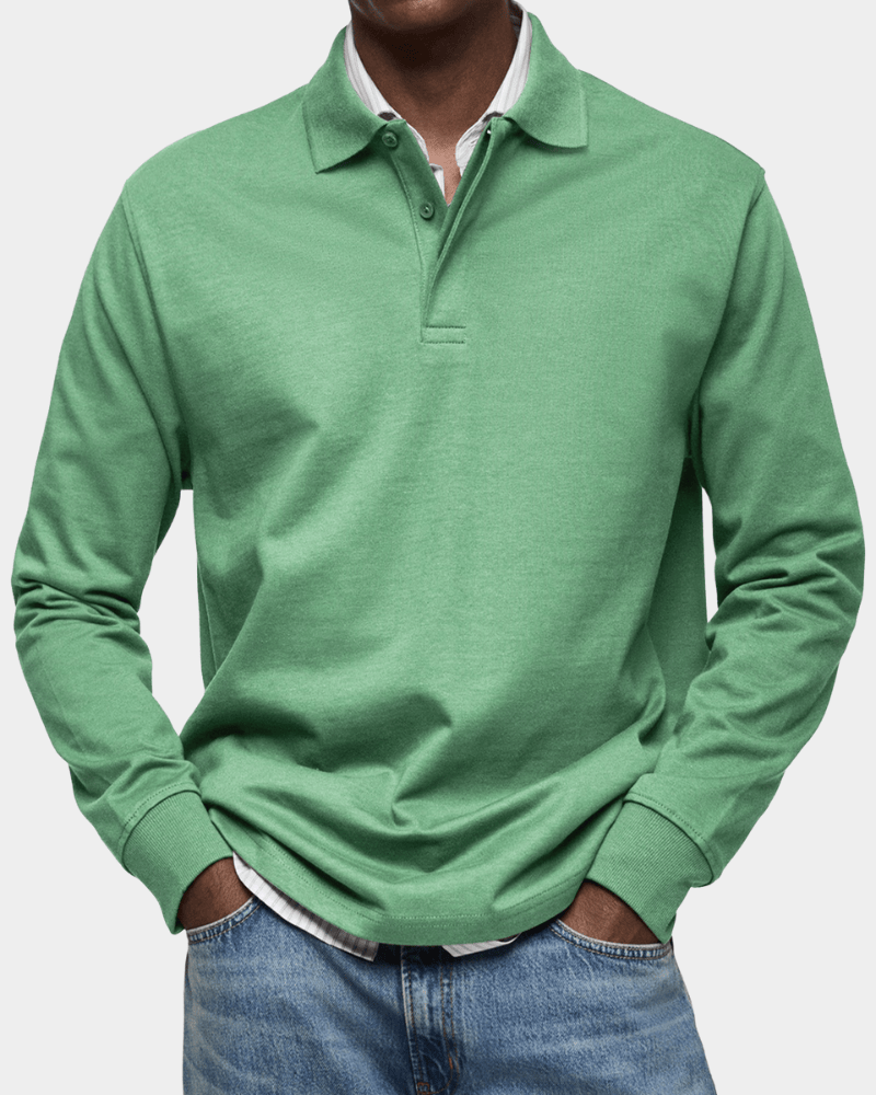 FEDERICO™ | Polo in cotone a maniche lunghe