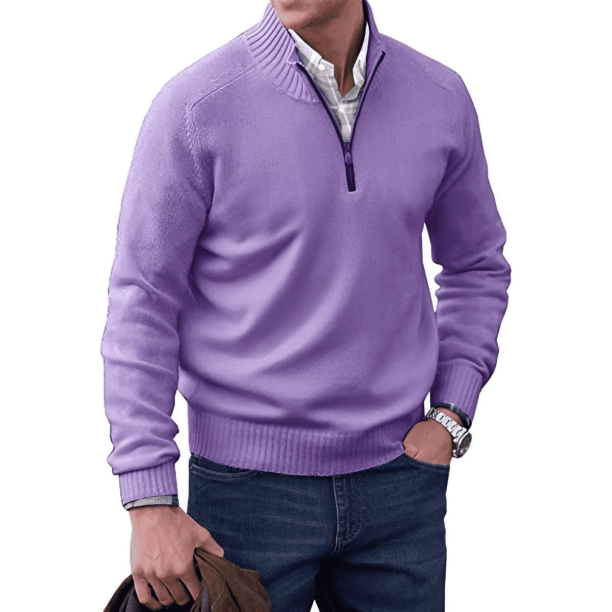 FEDERICO™ | Maglione a collo alto con cerniera