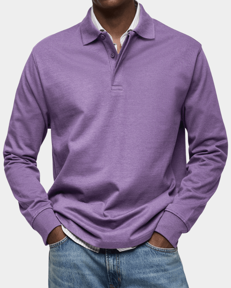 FEDERICO™ | Polo in cotone a maniche lunghe