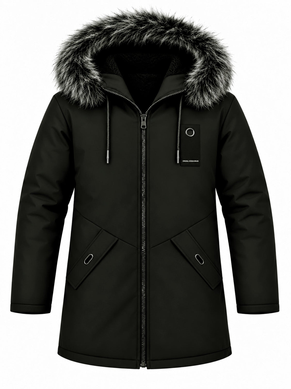 FEDERICO™ | Giacca parka termica antivento da uomo, di media lunghezza, con cappuccio