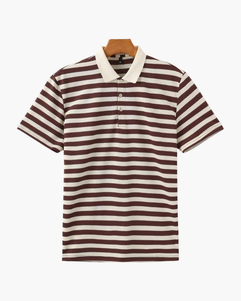 FEDERICO™ | POLO A RIGHE IN STILE COSTIERO