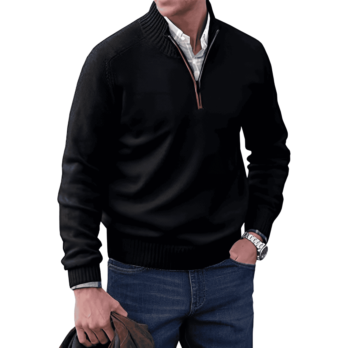FEDERICO™ | Maglione a collo alto con cerniera