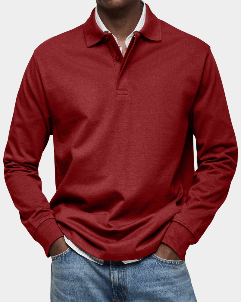 FEDERICO™ | Polo in cotone a maniche lunghe