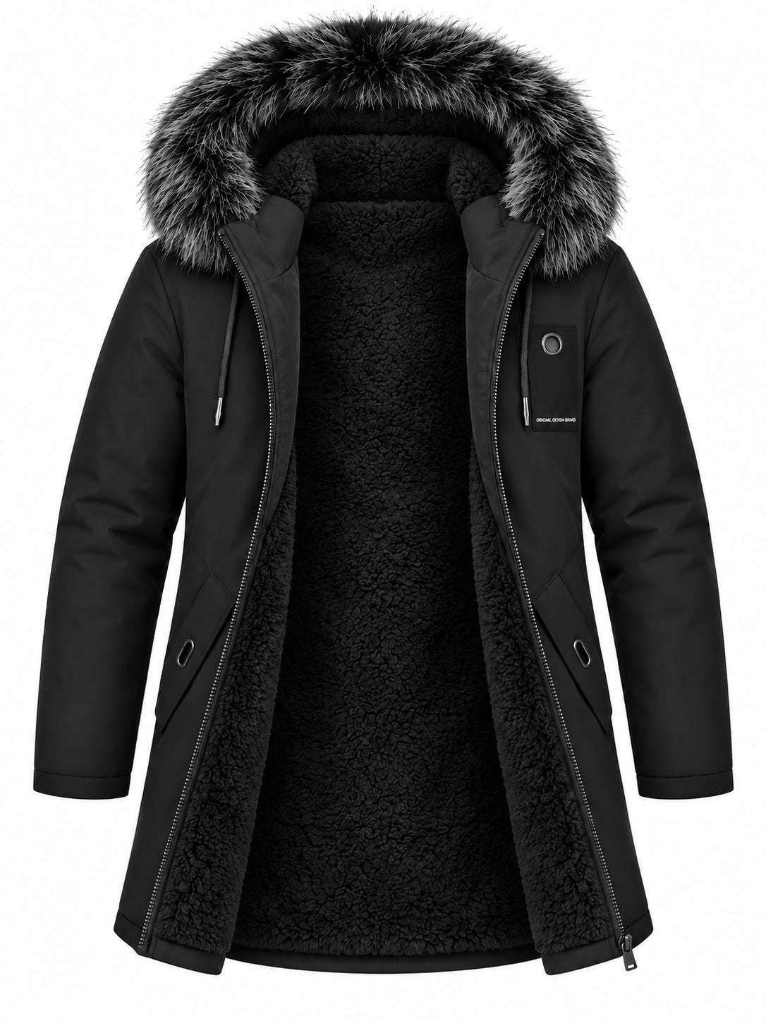 FEDERICO™ | Giacca parka termica antivento da uomo, di media lunghezza, con cappuccio