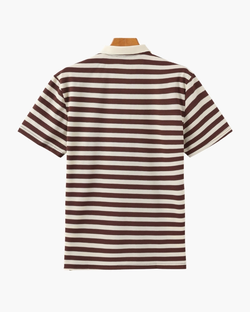 FEDERICO™ | POLO A RIGHE IN STILE COSTIERO