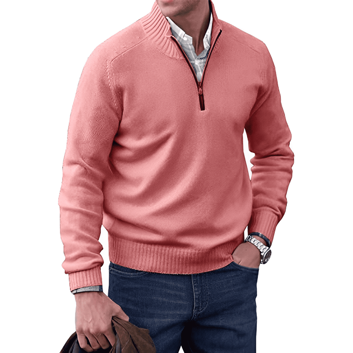 FEDERICO™ | Maglione a collo alto con cerniera