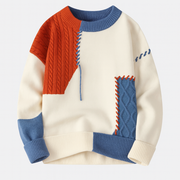 FEDERICO| MAGLIONE PATCHWORK DA UOMO