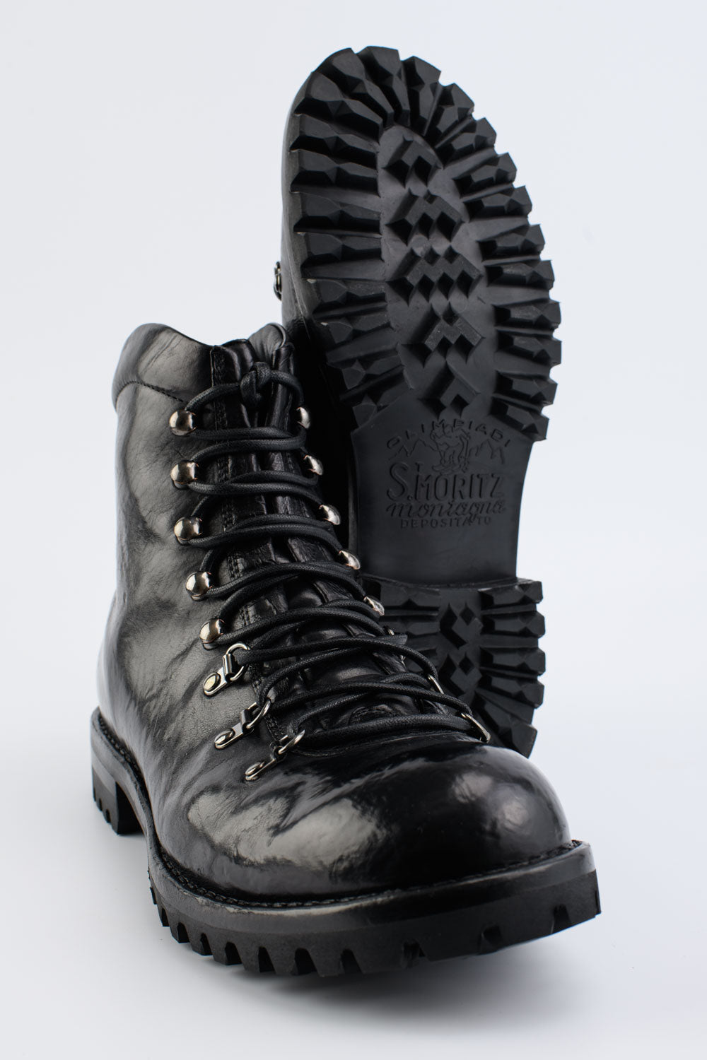 FEDERICO™ | CAMDEN stivali da combattimento nero catrame.