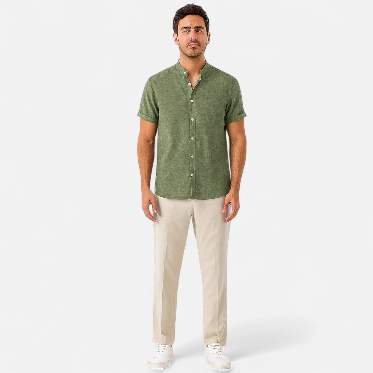 FEDERICO™ | Camicia a collo mandarino
