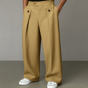 FEDERICO™ | Pantaloni a pieghe con bottoni