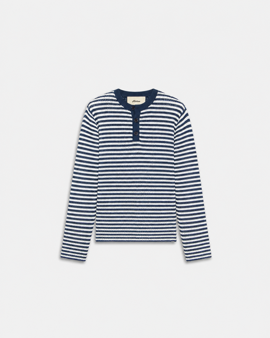 FEDERICO™ | HENLEY DA MARINAIO LAVORATA A MAGLIA