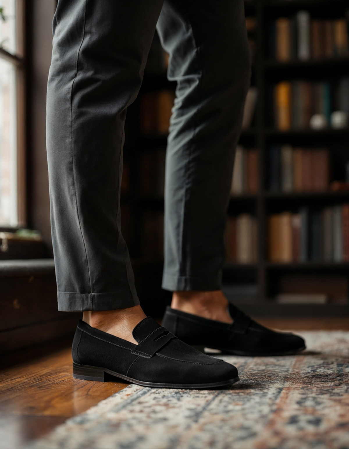 FEDERICO™ | Mocassini in camoscio stile penny