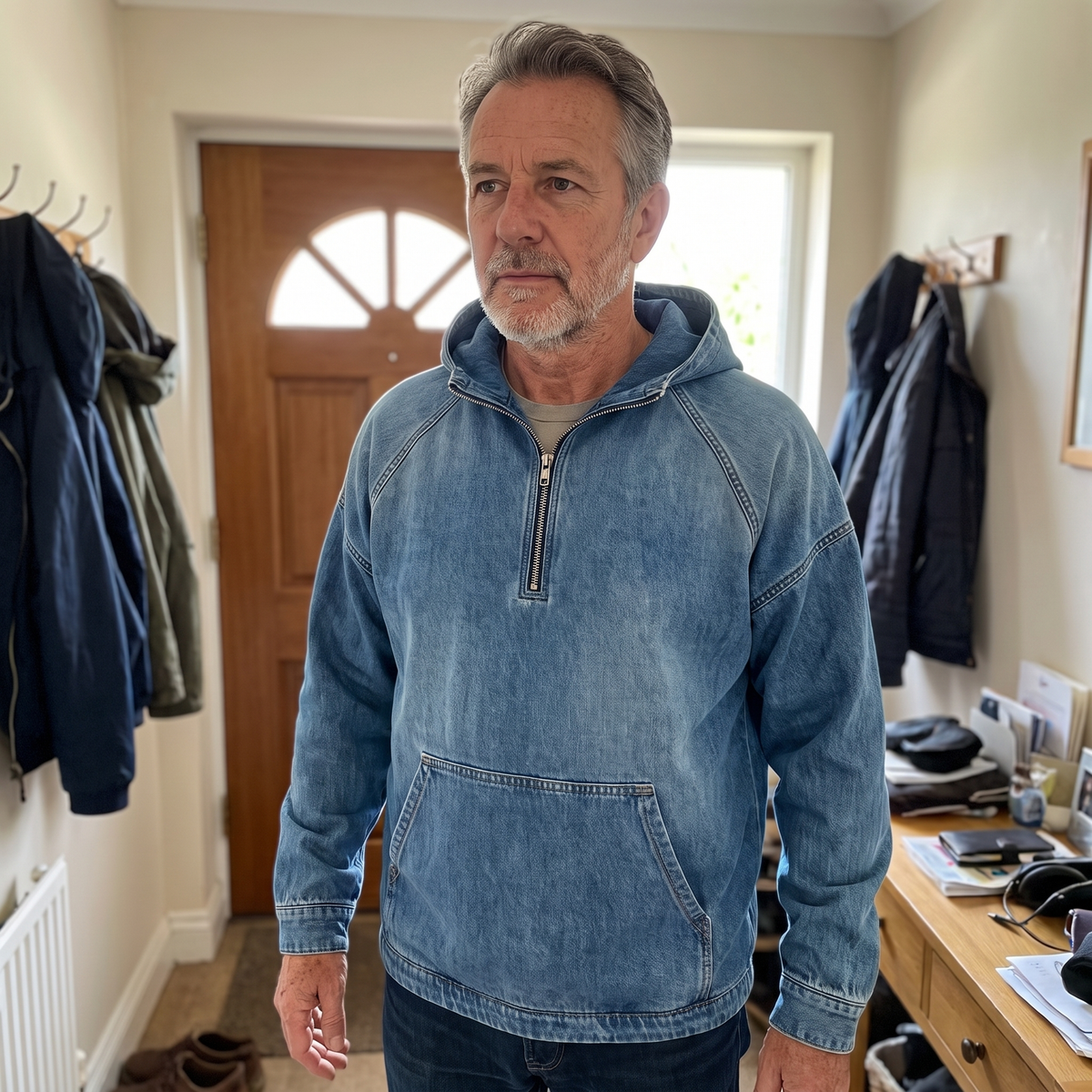 FEDERICO™ | GIACCA DI JEANS RIVINGTON CON MEZZA CERNIERA