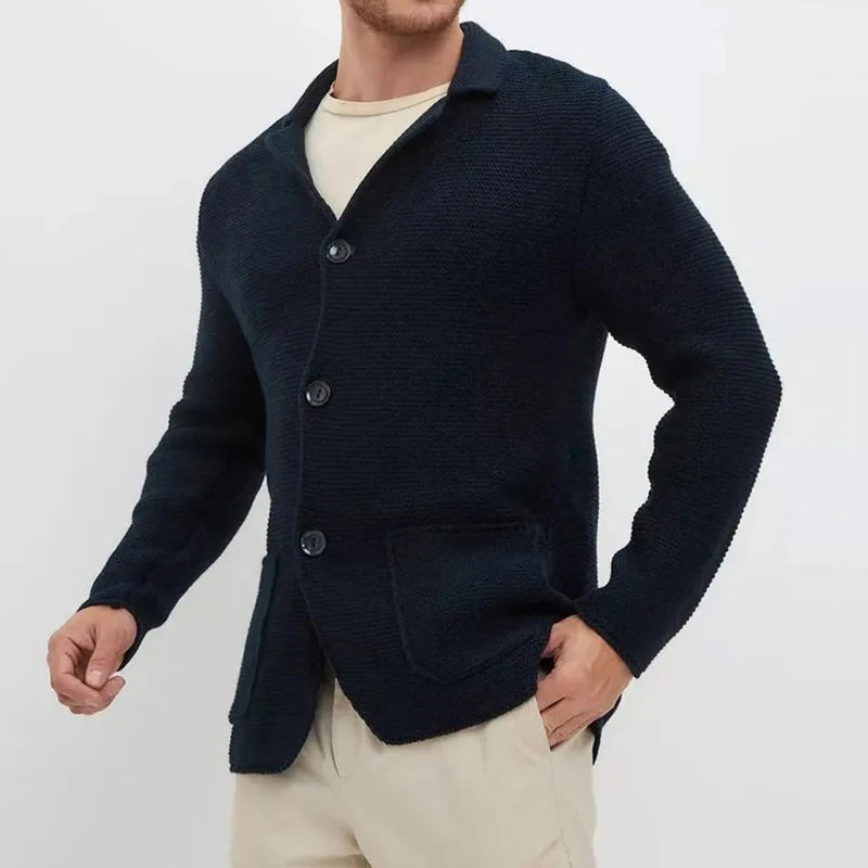 FEDERICO™ | Cardigan in maglia con colletto su misura