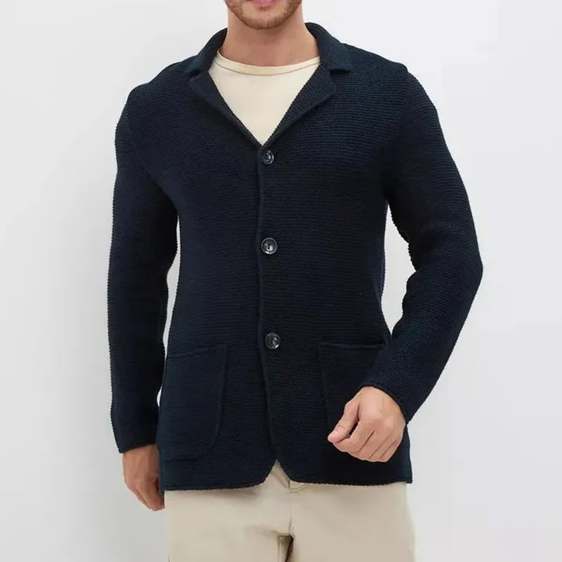 FEDERICO™ | Cardigan in maglia con colletto su misura