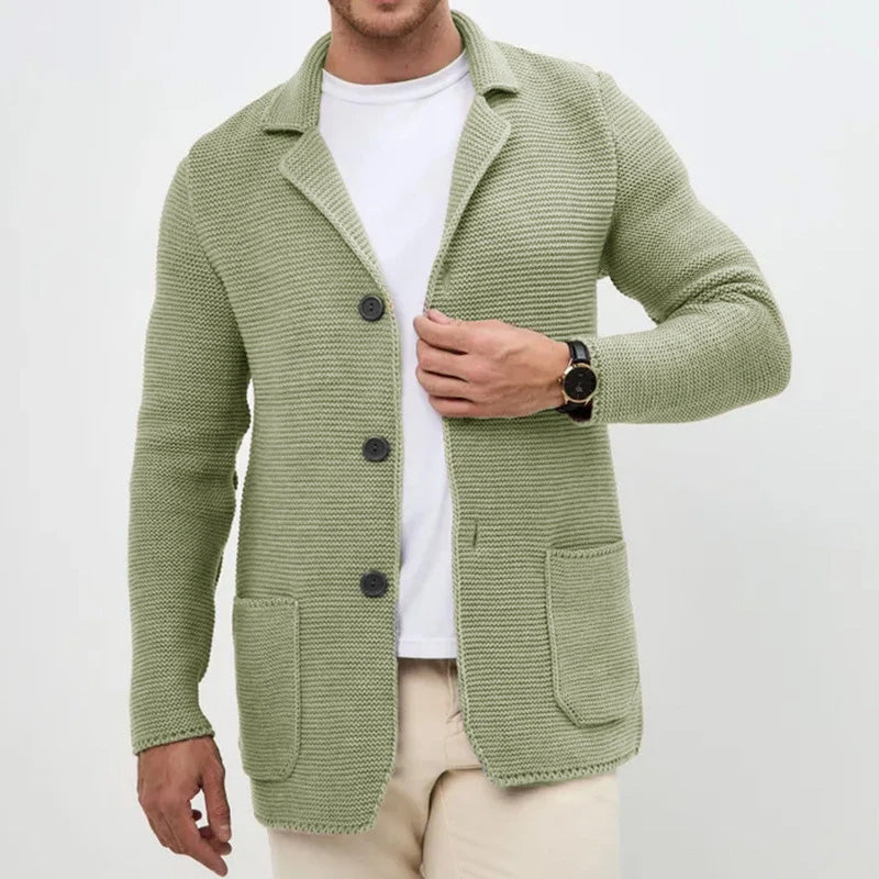 FEDERICO™ | Cardigan in maglia con colletto su misura