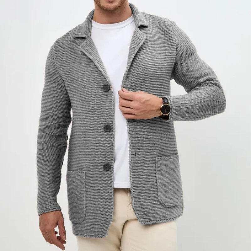 FEDERICO™ | Cardigan in maglia con colletto su misura