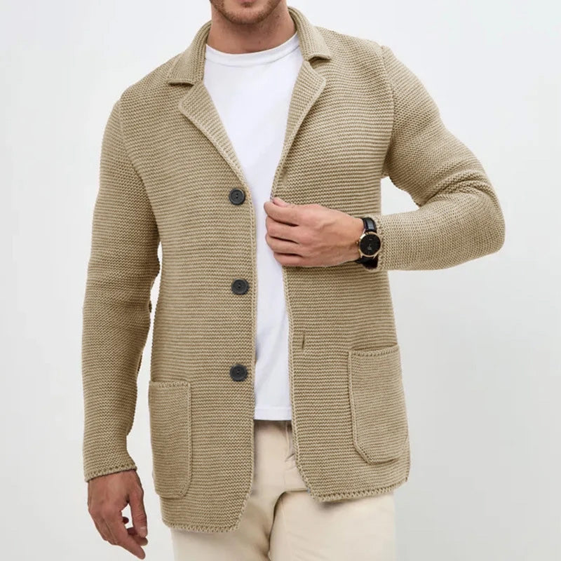 FEDERICO™ | Cardigan in maglia con colletto su misura
