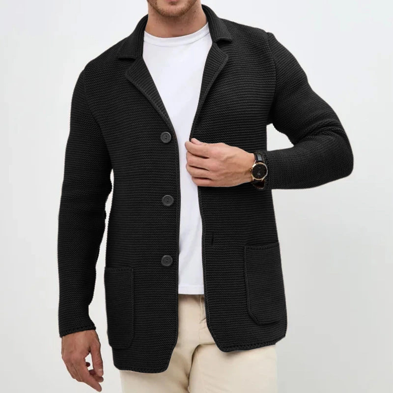 FEDERICO™ | Cardigan in maglia con colletto su misura