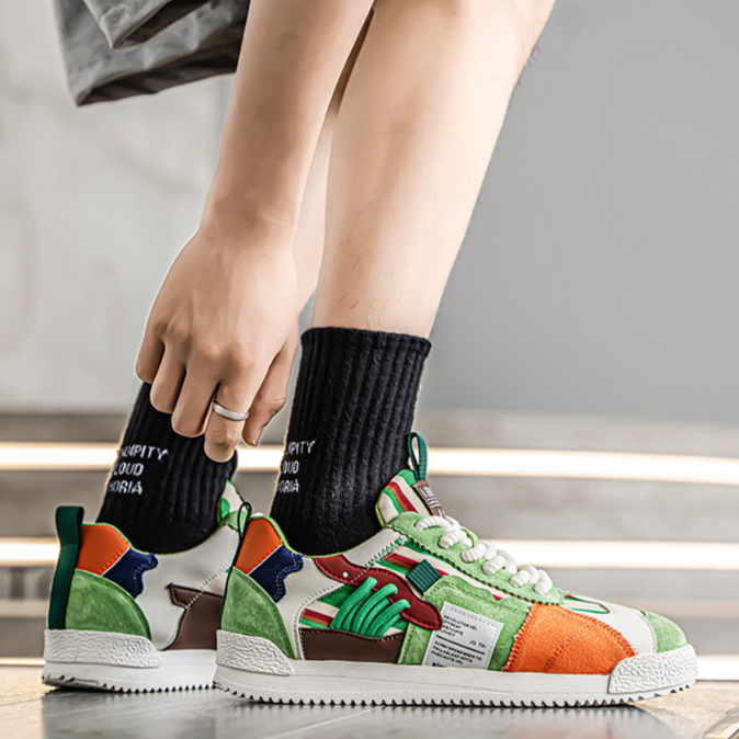 FEDERICO™ | Scarpe da ginnastica retrò a blocchi di colore