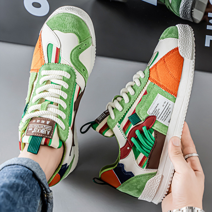 FEDERICO™ | Scarpe da ginnastica retrò a blocchi di colore