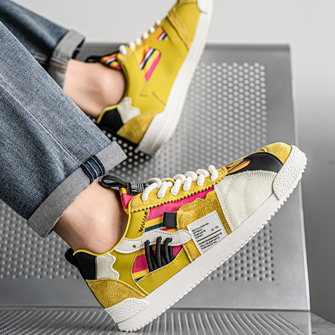 FEDERICO™ | Scarpe da ginnastica retrò a blocchi di colore