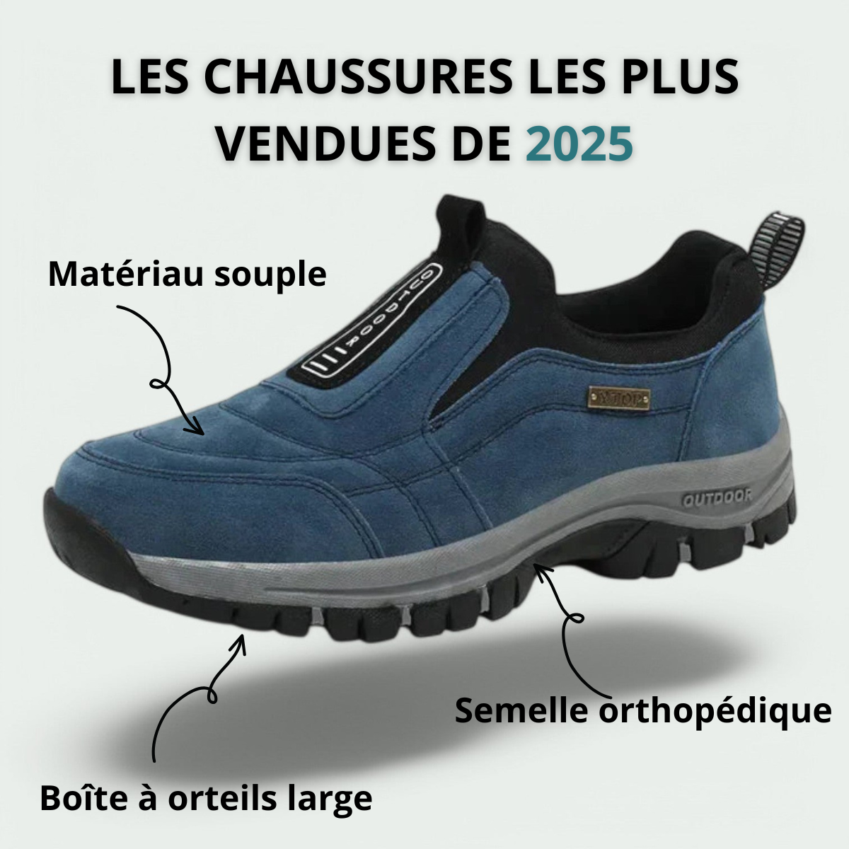 FEDERICO™ | Scarpa ortopedica slip-on da passeggio