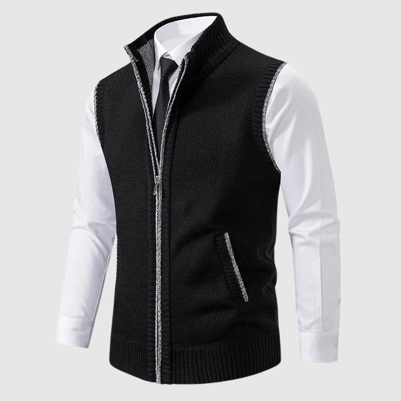 FEDERICO™ | Gilet in maglia con cerniera integrale