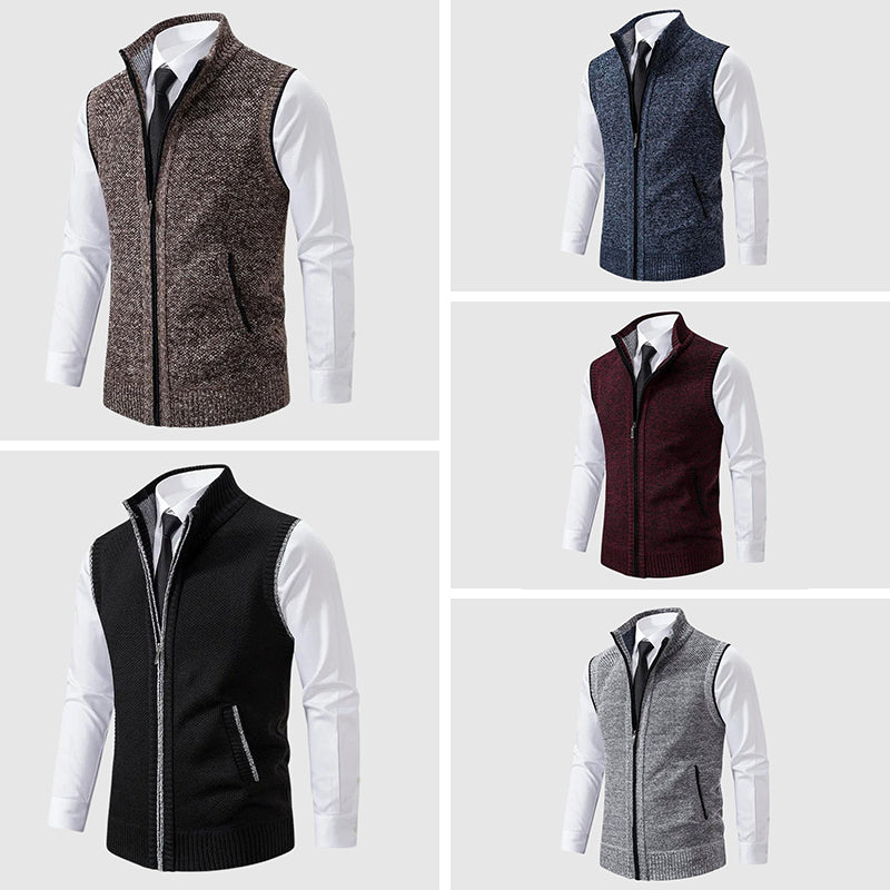 FEDERICO™ | Gilet in maglia con cerniera integrale