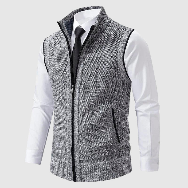 FEDERICO™ | Gilet in maglia con cerniera integrale