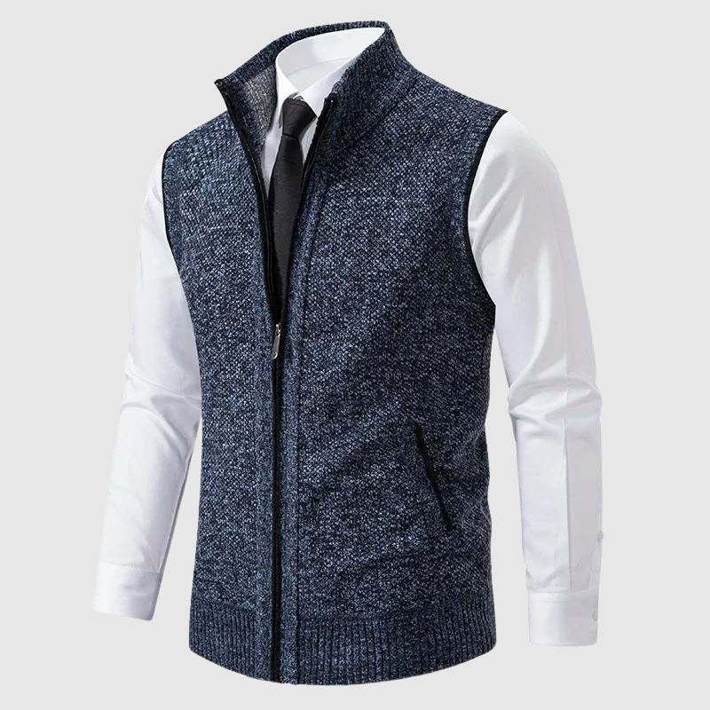 FEDERICO™ | Gilet in maglia con cerniera integrale