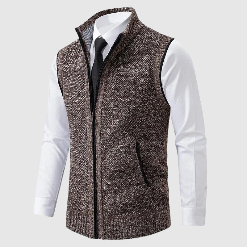 FEDERICO™ | Gilet in maglia con cerniera integrale
