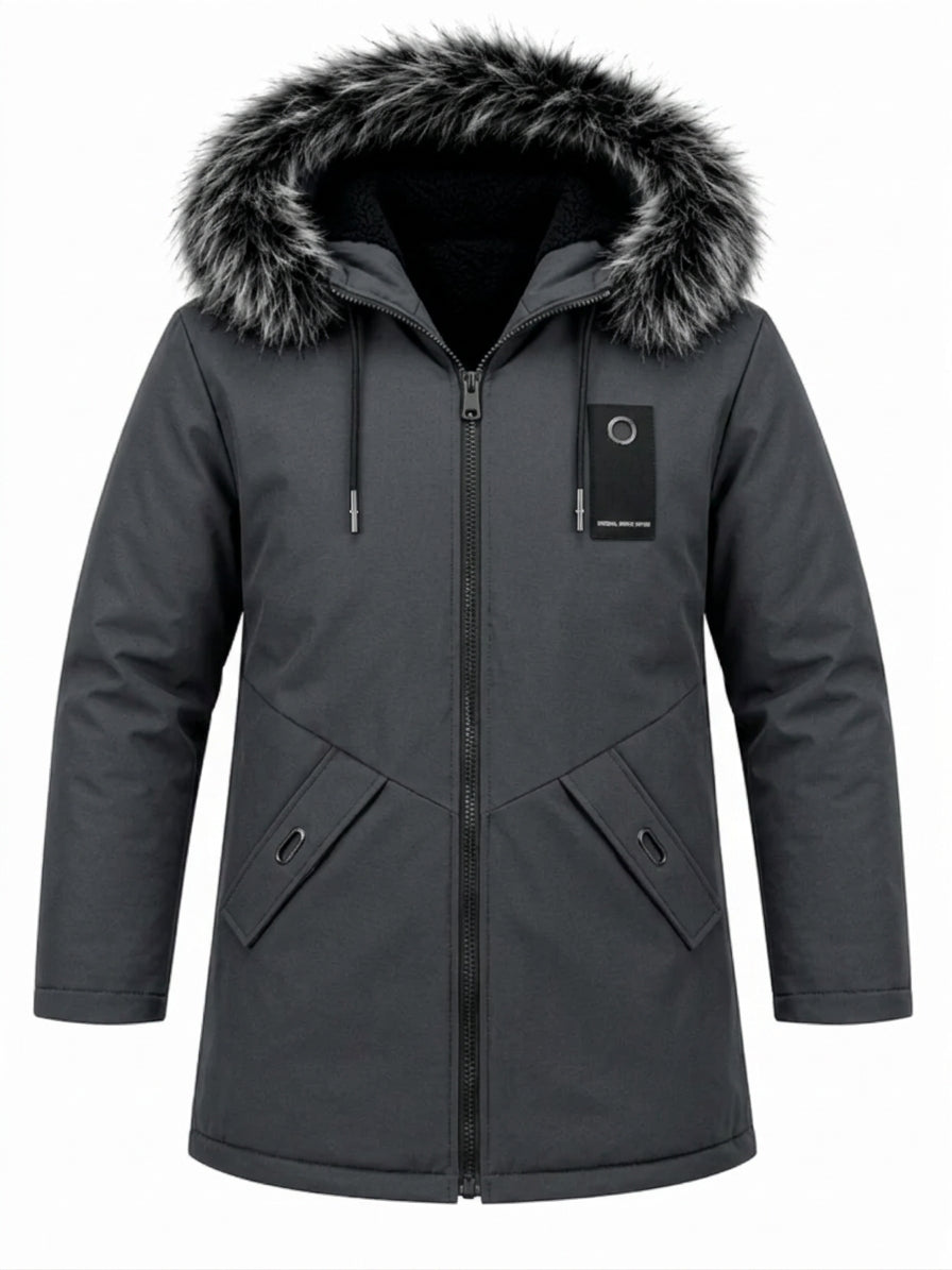 FEDERICO™ | Parka uomo antivento – fodera in peluche, cappuccio rimovibile