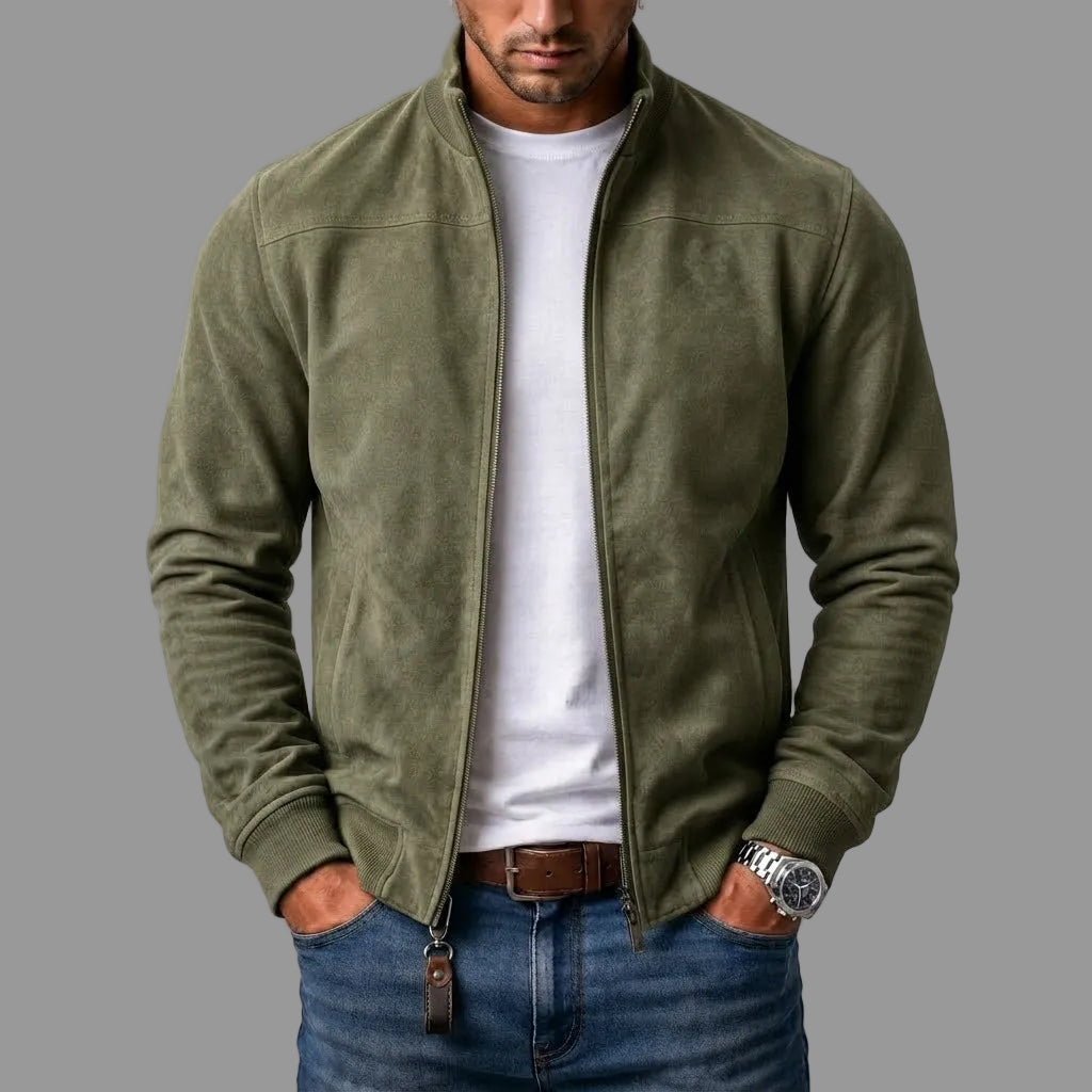 FEDERICO™ | Giacca bomber in camoscio Mason