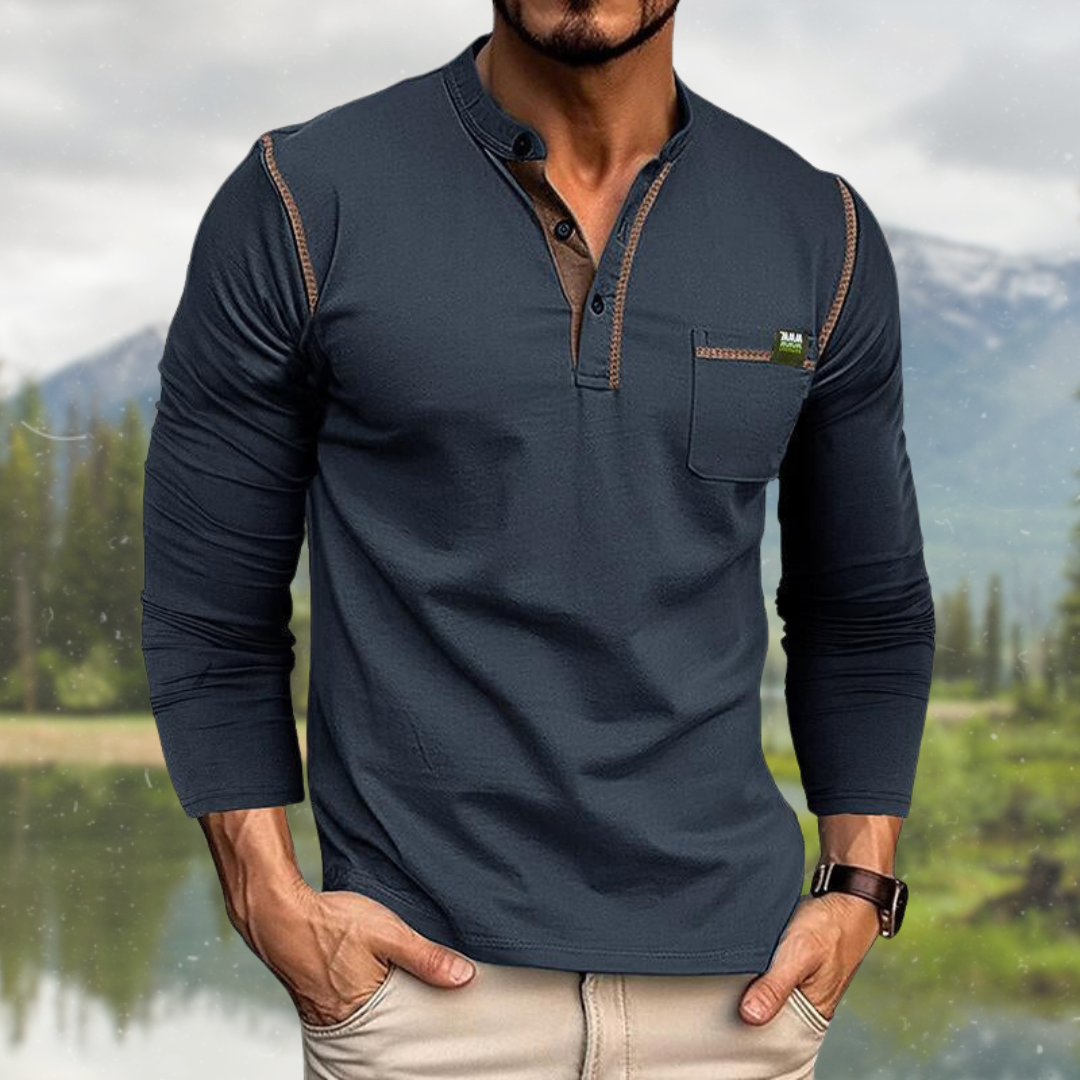 FEDERICO™ | Camicia a maniche lunghe con tasca