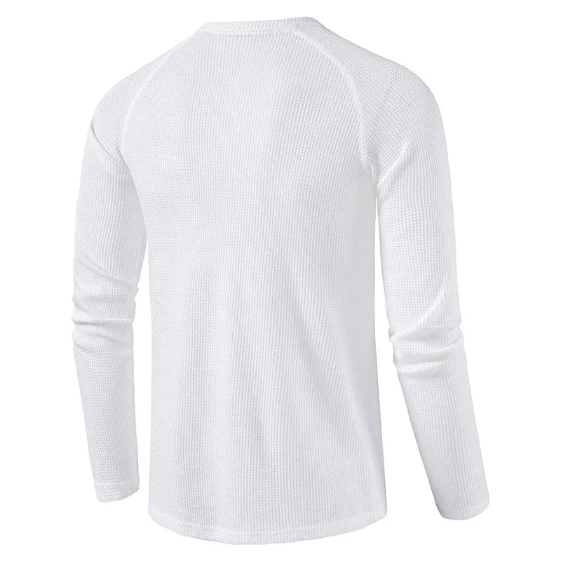 FEDERICO™ | Maglietta Henley a maglia a nido d'ape