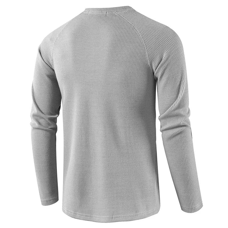 FEDERICO™ | Maglietta Henley a maglia a nido d'ape