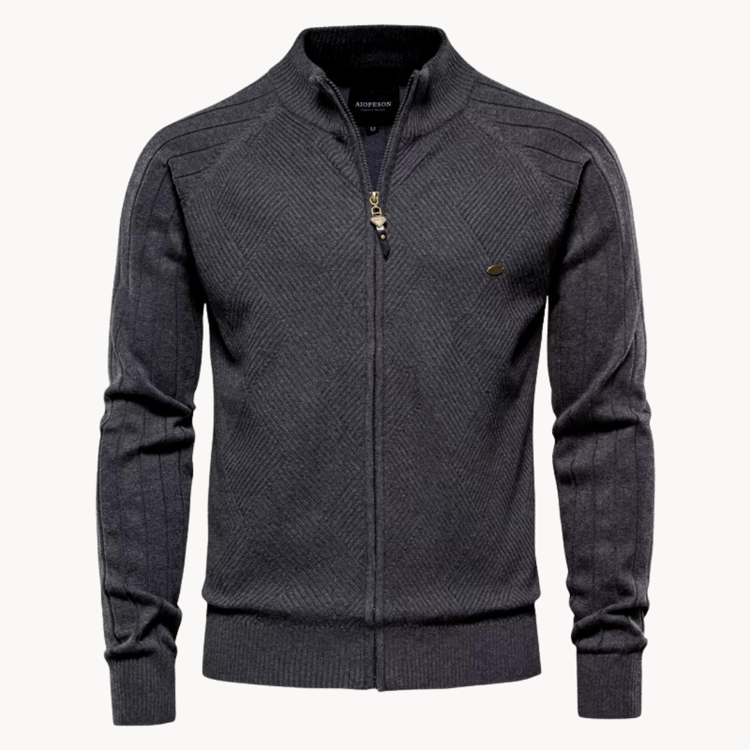 FEDERICO™ | Giacca in maglia con cerniera
