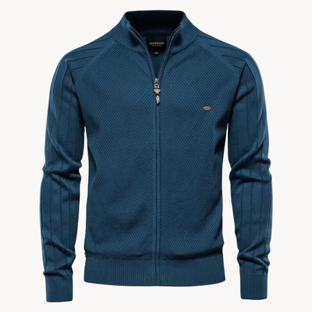 FEDERICO™ | Giacca in maglia con cerniera