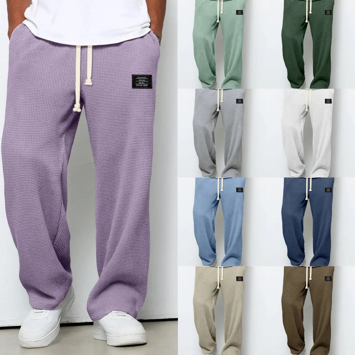 FEDERICO™ | Pantaloni a gamba larga in tessuto