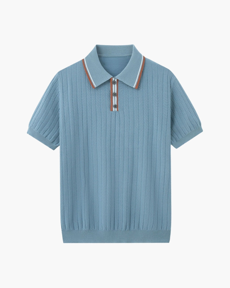FEDERICO™ | Polo in maglia lavorata a rilievo