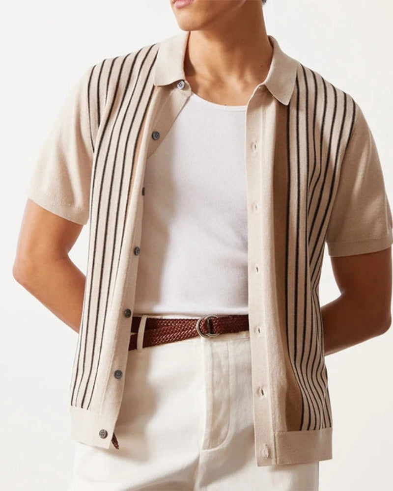 FEDERICO™ | POLO A RIGHE IN MAGLIA