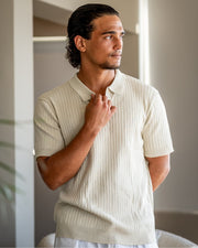FEDERICO™ | Polo in maglia a coste con colletto classico