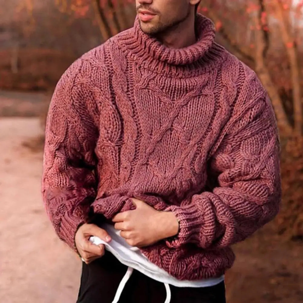 FEDERICO™ | Maglione collo alto uomo in maglia grossa – per l'inverno
