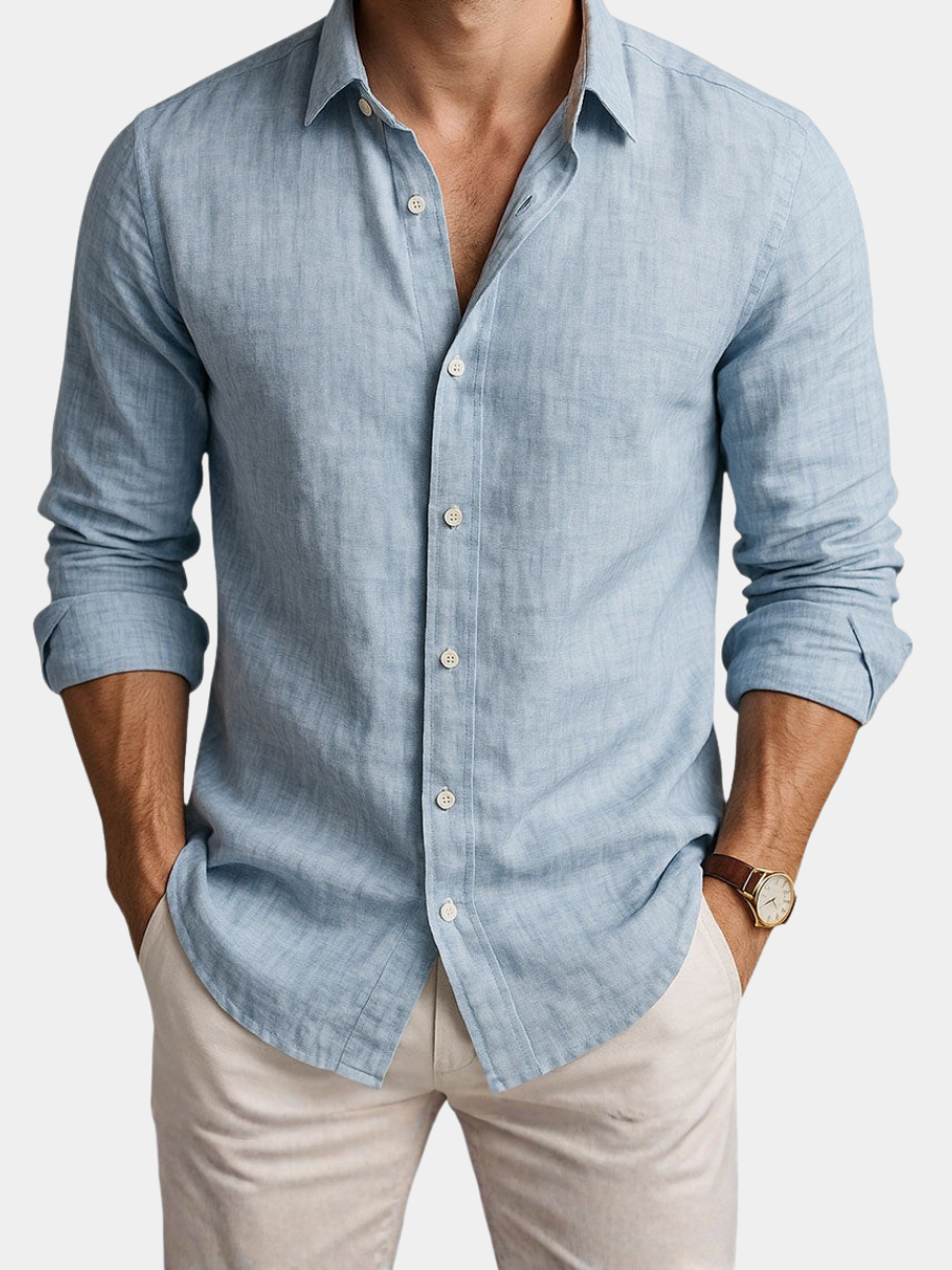 FEDERICO™ | Camicia leggera in misto cotone e lino