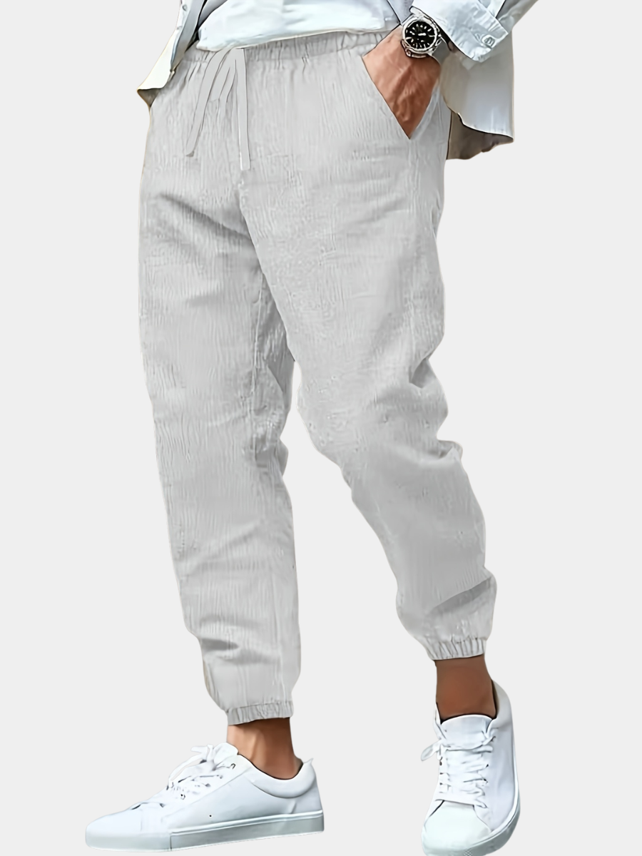 FEDERICO™ | Pantaloni da uomo in lino a vita alta