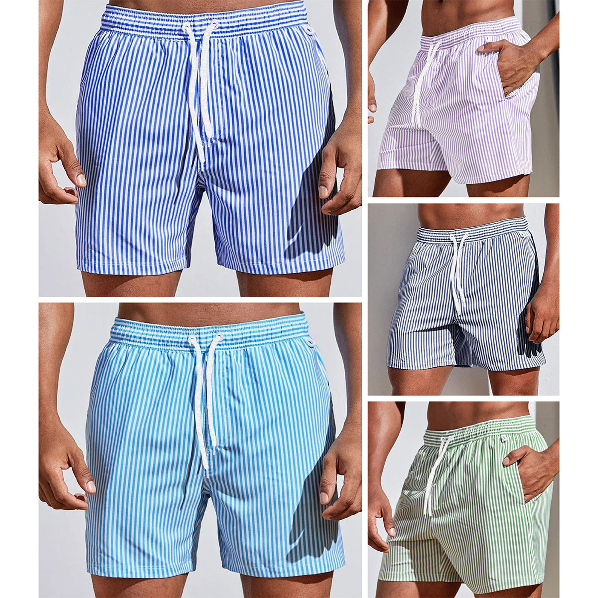 FEDERICO™ | Pantaloncini da bagno da uomo a righe ad asciugatura rapida