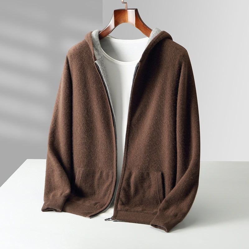 FEDERICO™ | Felpa con cappuccio reversibile in cashmere Napoli