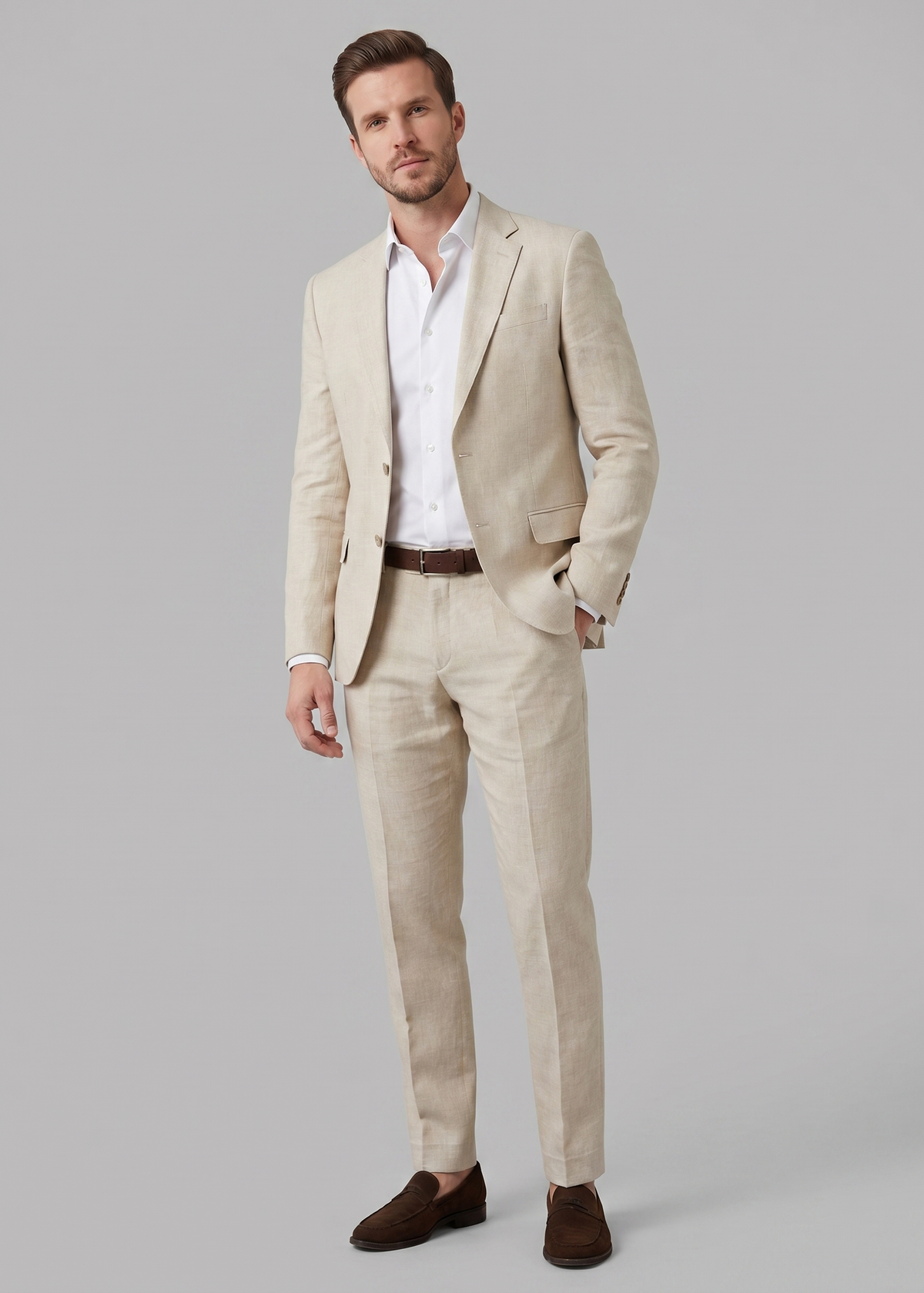 FEDERICO™ | Completo due pezzi in lino misto da uomo
