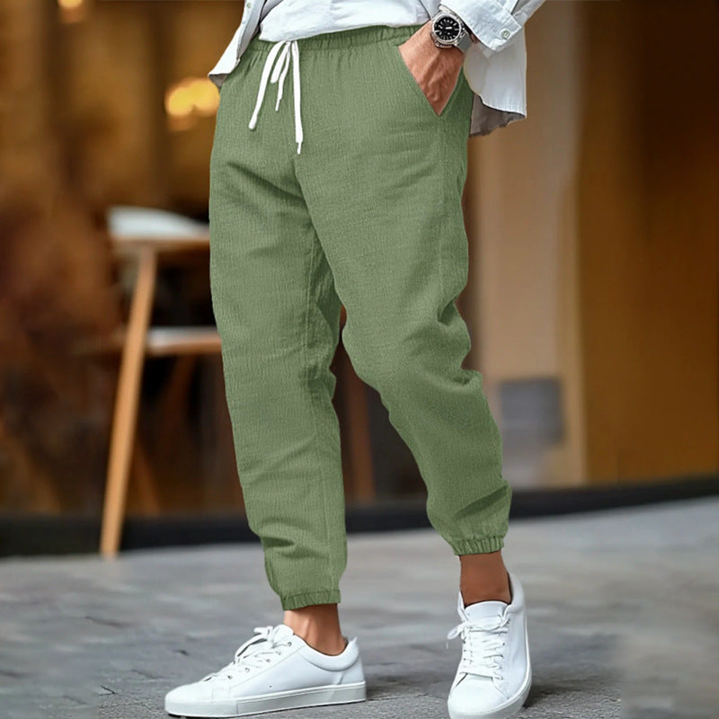 FEDERICO™ | Pantaloni da uomo in lino a vita alta